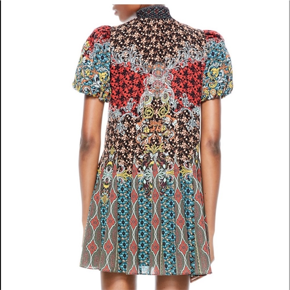 NWT Alice + Olivia Janis Godet Mini Dress Sz 10 - Picture 5 of 8